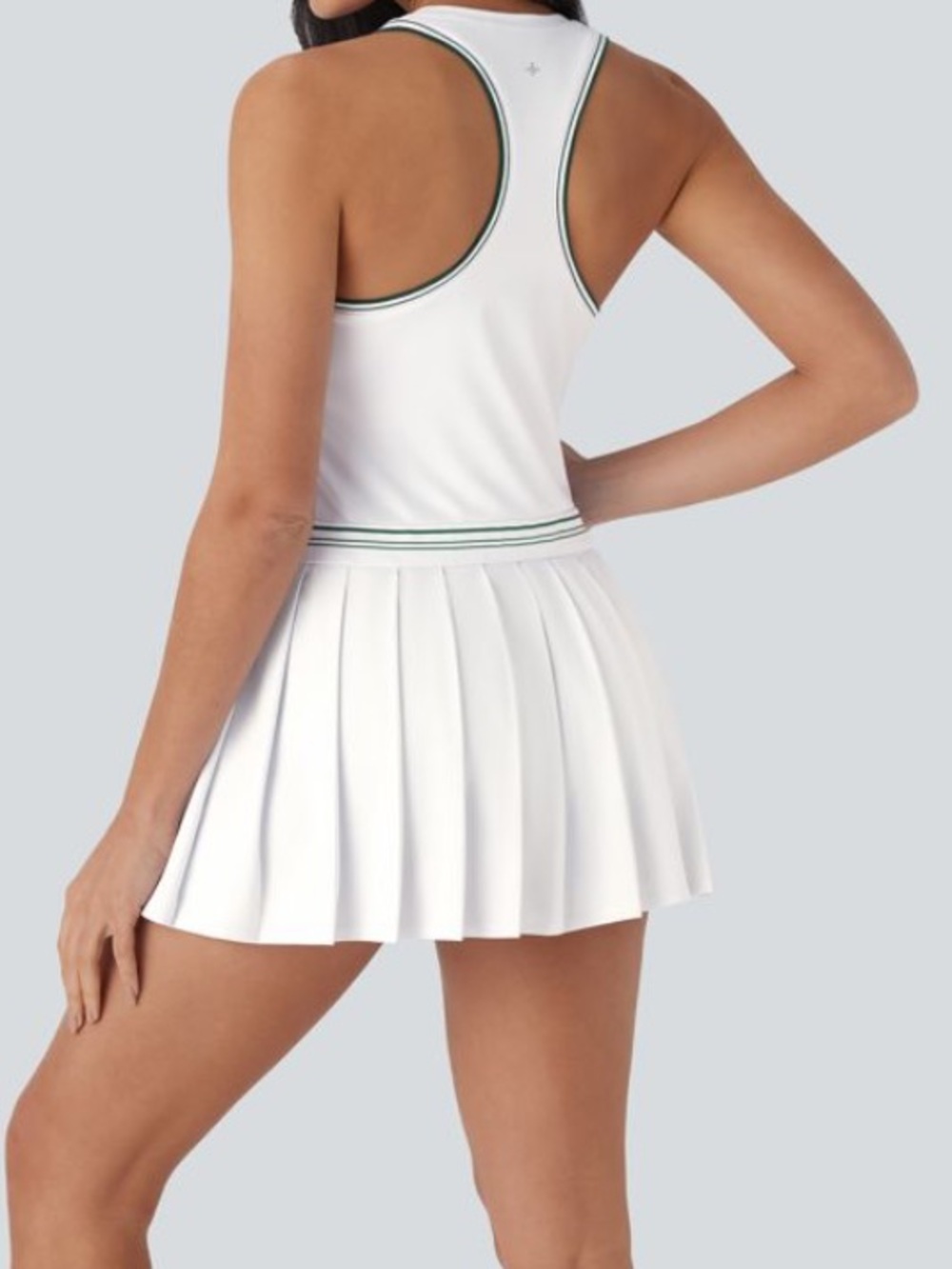 HALARA COLOR BLOCK COOL TOUCH TENNIS DRESS